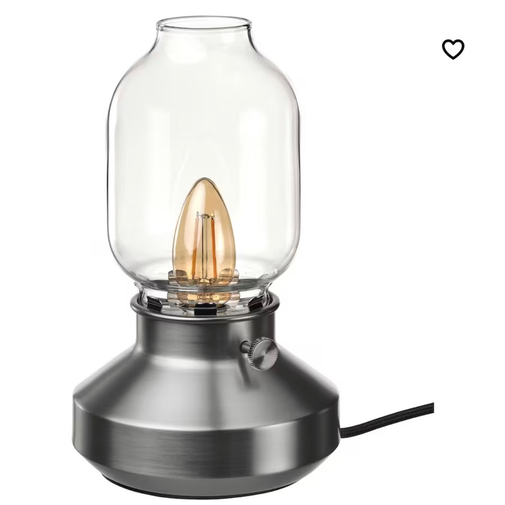 Ikea TÄRNABY lamp in silver, NWT never opened
